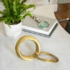 Outlet ✔️ Sagebrook Home Metal 11" Circle Links, Gold 6.0"H - 10.5" X 6.0" X 6.0" ✨ -Sagebrook Home Online Shop unnamed file 2510