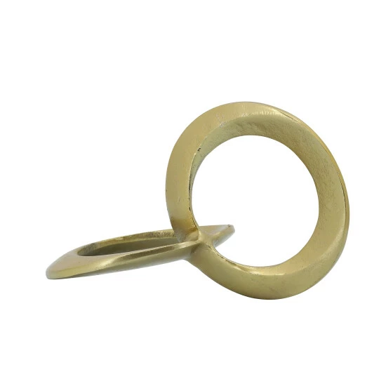 Outlet ✔️ Sagebrook Home Metal 11" Circle Links, Gold 6.0"H - 10.5" X 6.0" X 6.0" ✨ 6 Outlet ✔️ Sagebrook Home Metal 11" Circle Links, Gold 6.0"H - 10.5" X 6.0" X 6.0" ✨ - Image 4