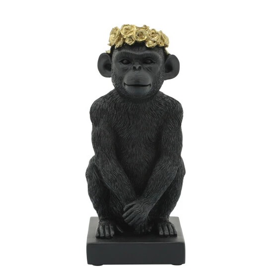 Cheap ๐ฏ Sagebrook Home Res, 8" Monkey Flower Crown Figurine, Blk, Gld 8"H - 5.0" X 3.0" X 8.0" ๐ 3 Cheap ๐ฏ Sagebrook Home Res, 8" Monkey Flower Crown Figurine, Blk, Gld 8"H - 5.0" X 3.0" X 8.0" ๐