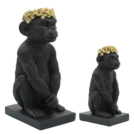 Cheap ๐ฏ Sagebrook Home Res, 8" Monkey Flower Crown Figurine, Blk, Gld 8"H - 5.0" X 3.0" X 8.0" ๐ 7 Cheap ๐ฏ Sagebrook Home Res, 8" Monkey Flower Crown Figurine, Blk, Gld 8"H - 5.0" X 3.0" X 8.0" ๐ - Image 5