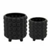 Budget 🎉 Sagebrook Home Set Of 2 6, 8" Bubble Planters, Matte Black 8"H - 8.0" X 8.0" X 8.0" 😀 -Sagebrook Home Online Shop unnamed file 2540