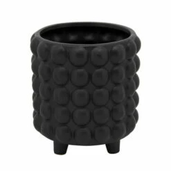 Budget 🎉 Sagebrook Home Set Of 2 6, 8" Bubble Planters, Matte Black 8"H - 8.0" X 8.0" X 8.0" 😀 -Sagebrook Home Online Shop unnamed file 2541
