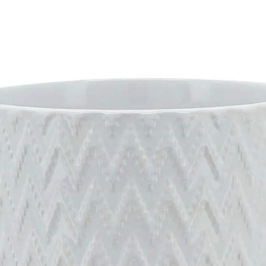 Budget โญ Sagebrook Home 5" Chevron Planter With Stand, White 5.0"H - 6.0" X 6.0" X 5.0" ๐ 8 Budget โญ Sagebrook Home 5" Chevron Planter With Stand, White 5.0"H - 6.0" X 6.0" X 5.0" ๐ - Image 6