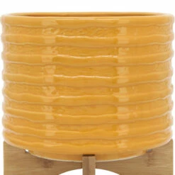Promo 🛒 Sagebrook Home Ceramic 8" Textured Planter With Stand, Mustard 7"H - 8.0" X 8.0" X 7.0" 🥰 -Sagebrook Home Online Shop unnamed file 2592