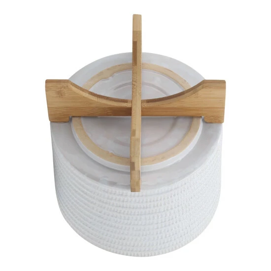 Cheapest ๐ Sagebrook Home 10" Textured Planter With Stand, White 8.0"H - 11.0" X 11.0" X 8.0" ๐ 7 Cheapest ๐ Sagebrook Home 10" Textured Planter With Stand, White 8.0"H - 11.0" X 11.0" X 8.0" ๐ - Image 5