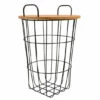 Cheapest 💯 Sagebrook Home Metal 22"h Storage Basket, Brown 22"H - 17.0" X 17.0" X 22.0" 💯 -Sagebrook Home Online Shop unnamed file 2659