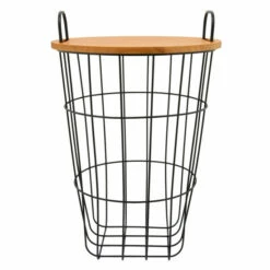 Cheapest 💯 Sagebrook Home Metal 22"h Storage Basket, Brown 22"H - 17.0" X 17.0" X 22.0" 💯 -Sagebrook Home Online Shop unnamed file 2661