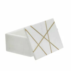 Flash Sale 👍 Sagebrook Home Marble 7x5" Box With Inlay, White 3"H - 7.0" X 5.0" X 3.0" 👍 -Sagebrook Home Online Shop unnamed file 2666
