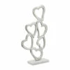 Buy 🎉 Sagebrook Home Metal, 24"h Hearts Deco, Silver 23.75"H - 12.5" X 4.0" X 23.75" 😉 -Sagebrook Home Online Shop unnamed file 269