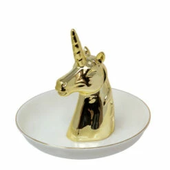 Outlet 💯 Sagebrook Home Ceramic 6" Unicorn Ring Holder, White, Gold 5.0"H - 6.0" X 6.0" X 5.0" ⌛ -Sagebrook Home Online Shop unnamed file 2717