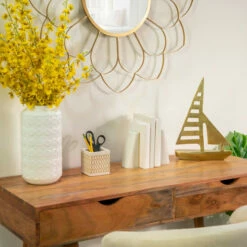 Flash Sale 👍 Sagebrook Home Metal 15"h Sailboat, Gold 15"H - 10.5" X 2.5" X 15.0" 🎁