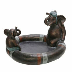 Deals 🎁 Sagebrook Home Polyresin 10" Dad & Son Elephant Bird Bath, Copper 10.0"H - 17.0" X 15.0" X 10.0" 🔥 -Sagebrook Home Online Shop unnamed file 2771