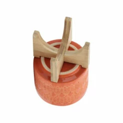 Best Sale 🎁 Sagebrook Home Ceramic 5" Aztec Planter On Wooden Stand, Orange 6.0"H - 5.0" X 5.0" X 6.0" ✨ -Sagebrook Home Online Shop unnamed file 281