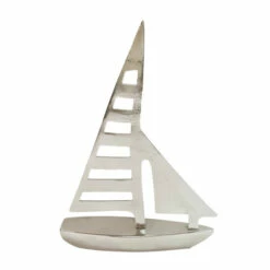 Flash Sale 🥰 Sagebrook Home Metal 15"h Sailboat, Silver 15.0"H - 10.5" X 2.5" X 15.0" ⌛