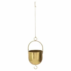 Wholesale โญ Sagebrook Home Metal 6" Hanging Planter, Gold 14.0"H - 6.0" X 6.0" X 14.0" ๐คฉ
