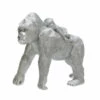Flash Sale 👍 Sagebrook Home Polyresin 8" Gorilla With Baby Figurine, Silver 8"H - 10.0" X 4.0" X 8.0" 😀