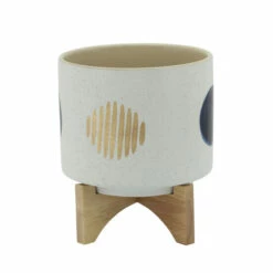 Budget 😀 Sagebrook Home 8" Funky Planter With Stand, White 9"H - 8.0" X 8.0" X 9.0" 🛒 -Sagebrook Home Online Shop unnamed file 2879