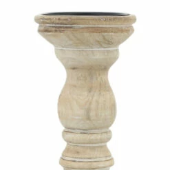 Brand new 😍 Sagebrook Home 12" Wooden Pillar Holder, Natural 12"H - 4.0" X 4.0" X 12.0" 😍 -Sagebrook Home Online Shop unnamed file 2886