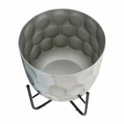 Cheap 🥰 Sagebrook Home Set Of 2 Metal 12, 15" 🔨 Hammered Planter, Silver 15"H - 12.0" X 12.0" X 15.0" 😉 -Sagebrook Home Online Shop unnamed file 2904