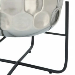 Cheap 🥰 Sagebrook Home Set Of 2 Metal 12, 15" 🔨 Hammered Planter, Silver 15"H - 12.0" X 12.0" X 15.0" 😉 -Sagebrook Home Online Shop unnamed file 2907