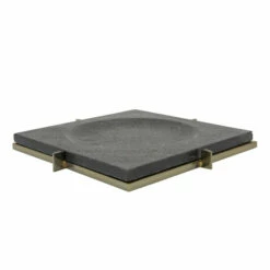 Coupon ⭐ Sagebrook Home Marble 12x12 Tray With Metal Base, Black 2"H - 12.0" X 12.0" X 2.0" 🧨 -Sagebrook Home Online Shop unnamed file 2913