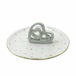 Best deal ⭐ Sagebrook Home 6" Trinket Cut-out Hearts Tray, White 2.32"H - 6.0" X 6.0" X 2.32" 👍