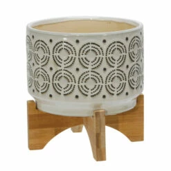 Cheapest 💯 Sagebrook Home Ceramic 7" Swirl Planter On Stand, Ivory 8"H - 7.0" X 7.0" X 8.0" 🤩 -Sagebrook Home Online Shop unnamed file 2939