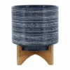 Deals 🌟 Sagebrook Home Ceramic 10" Planter On Stand, Blue 11.5"H - 9.75" X 9.75" X 11.5" ⌛ -Sagebrook Home Online Shop unnamed file 2958