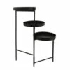 Promo 💯 Sagebrook Home Metal, 32"h 3-layered Plant Stand, Black 32.0"H - 16.0" X 22.0" X 32.0" 🔔 -Sagebrook Home Online Shop unnamed file 2965