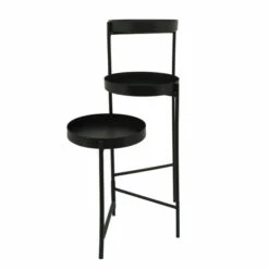 Promo 💯 Sagebrook Home Metal, 32"h 3-layered Plant Stand, Black 32.0"H - 16.0" X 22.0" X 32.0" 🔔 -Sagebrook Home Online Shop unnamed file 2966