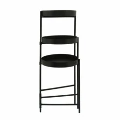 Promo 💯 Sagebrook Home Metal, 32"h 3-layered Plant Stand, Black 32.0"H - 16.0" X 22.0" X 32.0" 🔔 -Sagebrook Home Online Shop unnamed file 2969