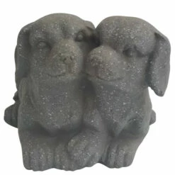 Wholesale 🧨 Sagebrook Home Resin, 11"l Puppies Duo Planter, Gray 7.0"H - 11.0" X 10.0" X 7.0" 🔔