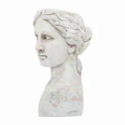 Cheapest ❤️ Sagebrook Home Resin, 18"h Lady Bust Planter, Antique White 18"H - 12.0" X 11.0" X 18.0" 🛒 -Sagebrook Home Online Shop unnamed file 298