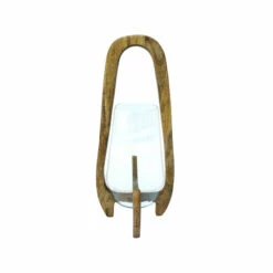 Top 10 ⌛ Sagebrook Home 18"h Glass Lantern With Wood Handle, Natural 18.0"H - 8.0" X 8.0" X 18.0" ❤️