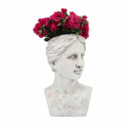 Cheapest ❤️ Sagebrook Home Resin, 18"h Lady Bust Planter, Antique White 18"H - 12.0" X 11.0" X 18.0" 🛒 -Sagebrook Home Online Shop unnamed file 300