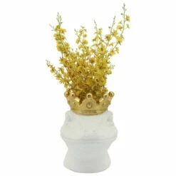 Deals 👏 Sagebrook Home Resin 12" Gecko With Crown, White 16"H - 12.0" X 14.0" X 16.0" 😀 -Sagebrook Home Online Shop unnamed file 3014