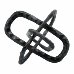 Best Sale 🥰 Sagebrook Home Metal 9" Oval Links, Gunmetal 7.0"H - 9.0" X 9.0" X 7.0" 🤩