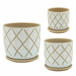 Coupon 👍 Sagebrook Home 8" Cross Planter With Saucer, White 7"H - 8.0" X 8.0" X 7.0" 👍 -Sagebrook Home Online Shop unnamed file 3025