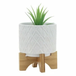 Top 10 🤩 Sagebrook Home 5" Diamond Planter With Stand, White 4.72"H - 5.5" X 5.5" X 4.72" 🥰 -Sagebrook Home Online Shop unnamed file 3039