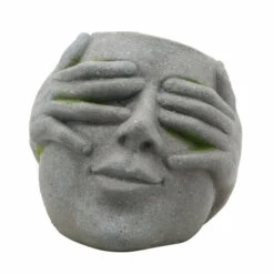 Best deal ⭐ Sagebrook Home Resin, 9"h No See Planter, Gray 9.45"H - 9.84" X 10.24" X 9.45" ⭐ -Sagebrook Home Online Shop unnamed file 3052