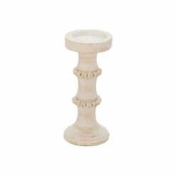 Deals 🥰 Sagebrook Home Wood, 11" Antique Style Candle Holder, White 11"H - 5.0" X 5.0" X 11.0" 🌟 -Sagebrook Home Online Shop unnamed file 3108