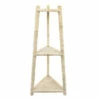 Wholesale 👏 Sagebrook Home Wood, Rattan 37" Corner Triangle Shelf,white 37.0"H - 16.0" X 14.0" X 37.0" 🔥