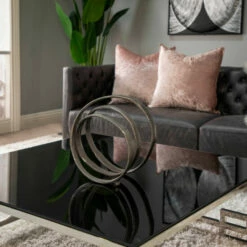 Best reviews of 👏 Sagebrook Home 13" Metal Ring Sculpture, Gun Metal 12"H - 12.0" X 7.0" X 12.0" 👍