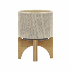 Brand new ⌛ Sagebrook Home 5" Mesh Planter With Stand, Tan 7.0"H - 5.0" X 5.0" X 7.0" ⭐ -Sagebrook Home Online Shop unnamed file 3144