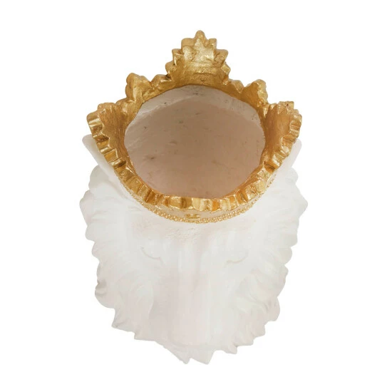 Discount ๐ Sagebrook Home Resin 16" Lion Withcrown, White 15.5"H - 15.5" X 13.0" X 15.5" ๐ 7 Discount ๐ Sagebrook Home Resin 16" Lion Withcrown, White 15.5"H - 15.5" X 13.0" X 15.5" ๐ - Image 5