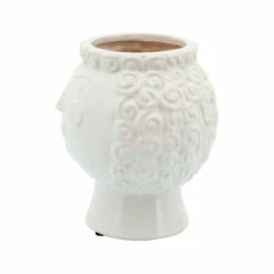 Flash Sale 👍 Sagebrook Home 6" Grandma Face Planter, White 7"H - 6.0" X 6.0" X 7.0" ❤️ -Sagebrook Home Online Shop unnamed file 3183