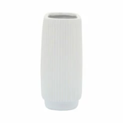 Buy 🥰 Sagebrook Home Ceramic 8"h Ridged Vase, White 8.0"H 🌟 -Sagebrook Home Online Shop unnamed file 3199