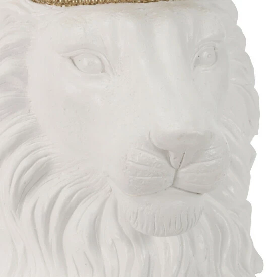Discount ๐ Sagebrook Home Resin 16" Lion Withcrown, White 15.5"H - 15.5" X 13.0" X 15.5" ๐ 10 Discount ๐ Sagebrook Home Resin 16" Lion Withcrown, White 15.5"H - 15.5" X 13.0" X 15.5" ๐ - Image 8