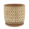 Best Sale 👍 Sagebrook Home 8" Cross Planter With Saucer, Tan 7"H - 8.0" X 8.0" X 7.0" 👏 -Sagebrook Home Online Shop unnamed file 321