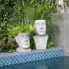 Buy 🛒 Sagebrook Home Resin, 20"h Moai Bust Planter, Gray 19.88"H - 10.63" X 11.42" X 19.88" 🔔 -Sagebrook Home Online Shop unnamed file 323